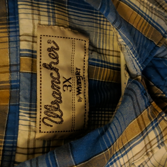 👣Wrangler Western Button Up Shirt Men's 3XL - Picture 2 of 4